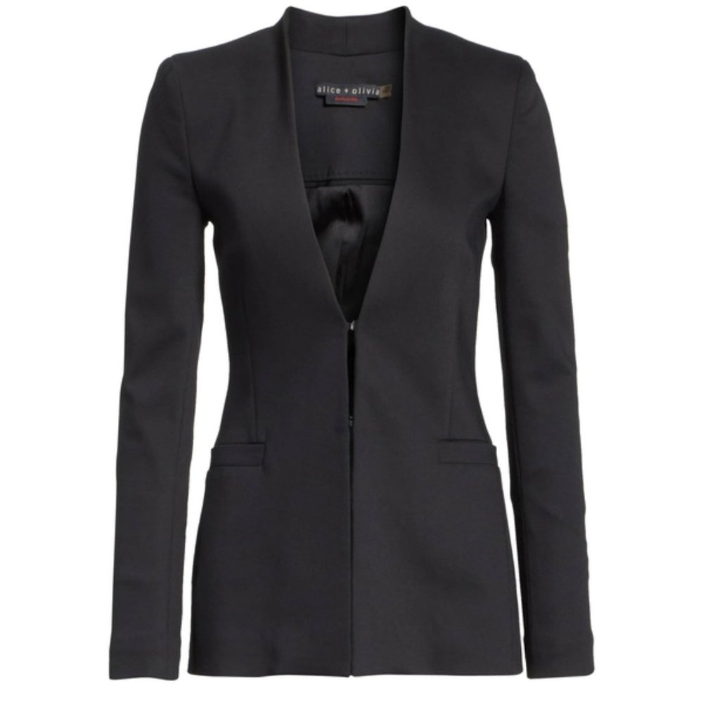 alice + olivia Jerri Collarless Blazer - SZ 8